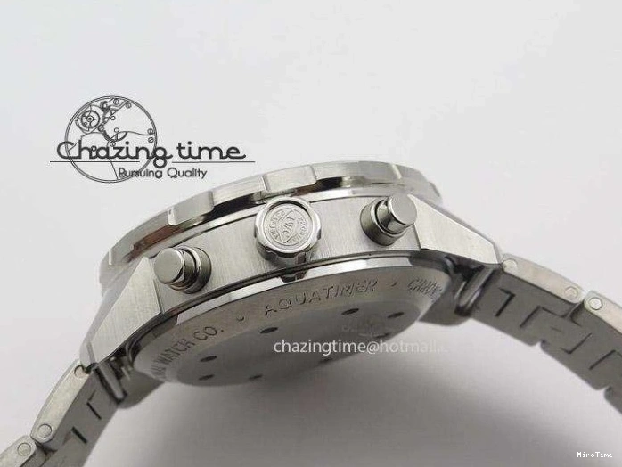 MIROTIME 0130 Classic Aquatimer Chrono IW376803 V6F 1:1 Best Edition Black Dial On SS Bracelet A 7361